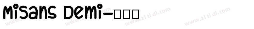 MiSans Demi字体转换